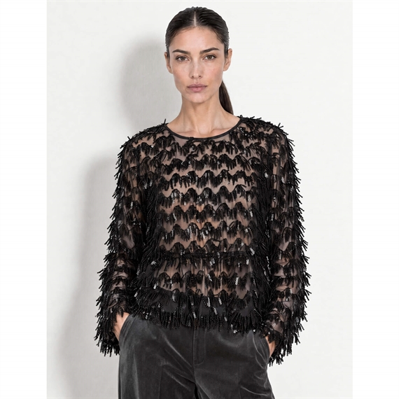 Levete Room LR-UNION 2 Bluse, Sort